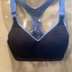 Victoria Secret Victoria Sport Blue and Black Detailed Sports Bra 34DD